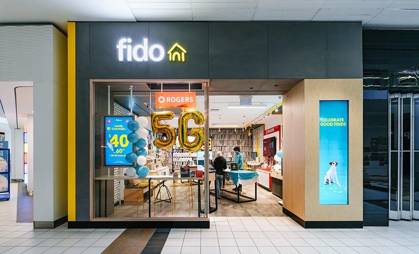 Fido inside Upper Canada Mall