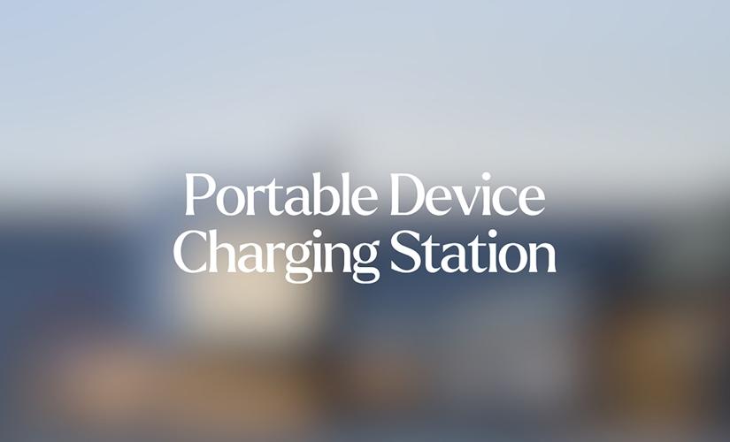 Portable Device Charging Station inside Upper Canada Mall