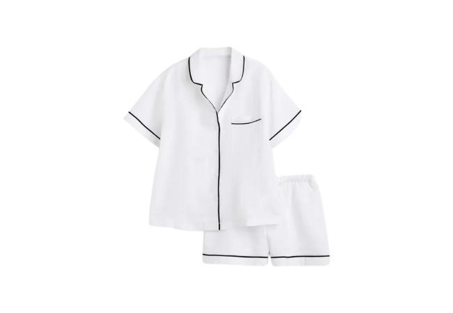 H&M linen blend pajamas