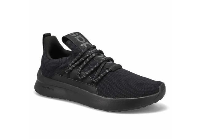 adidas Mens Lite Racer Adapt 5.0 Wide Sneaker - Black_Black at SoftMoc, $99.99