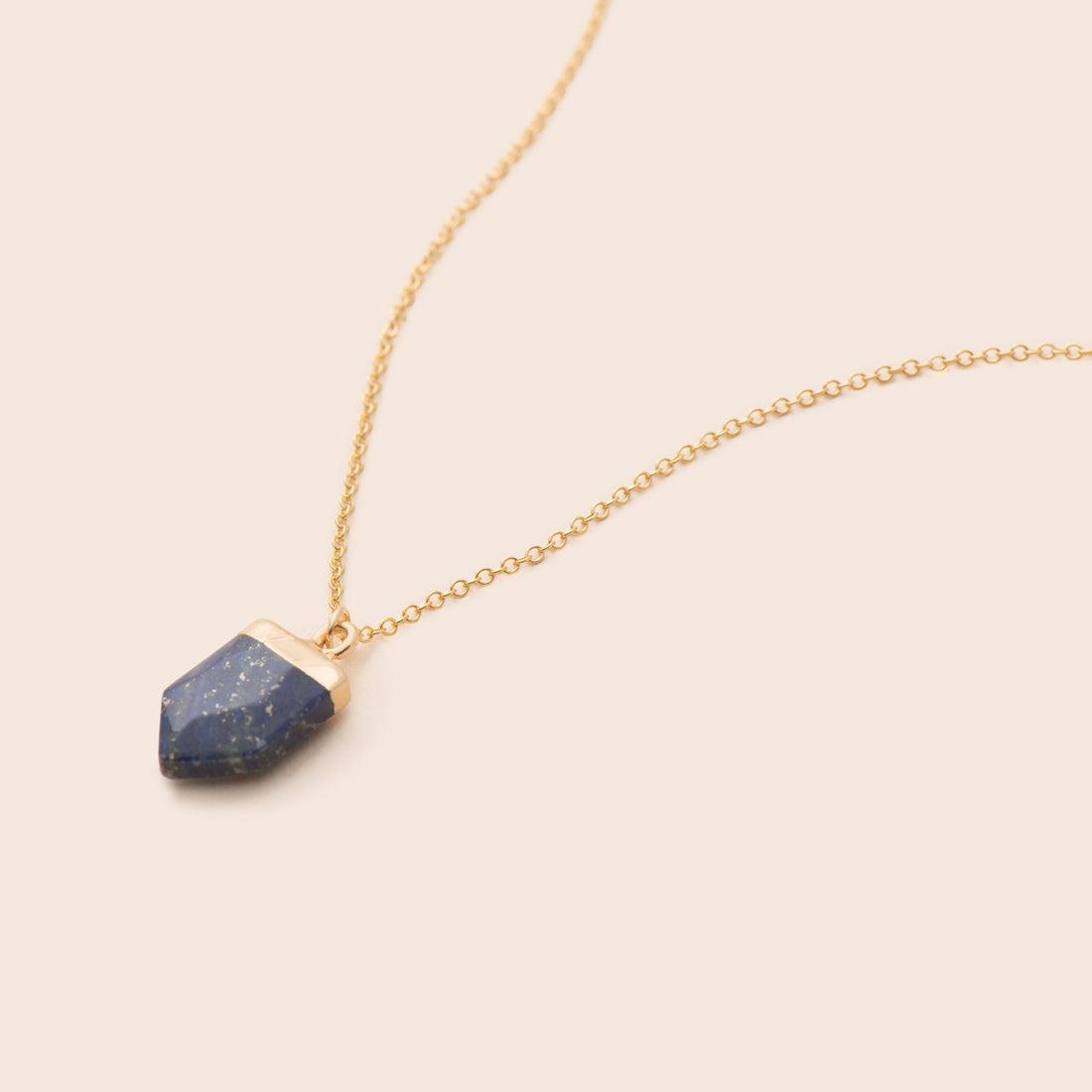 Lapis lazuli is a deep-blue metamorphic rock.