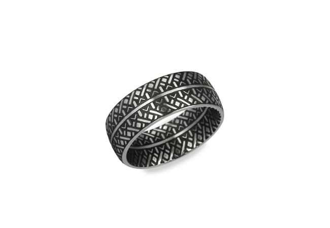 Limogés Men's Two-Tone Stainless Steel Modern Ring at Hudson's Bay, $28