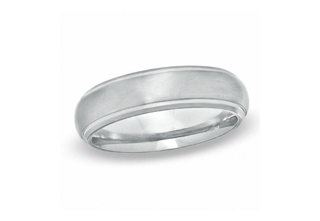 Peoples Jewellers Men's 6.0mm Wedding Band in Titanium, $99