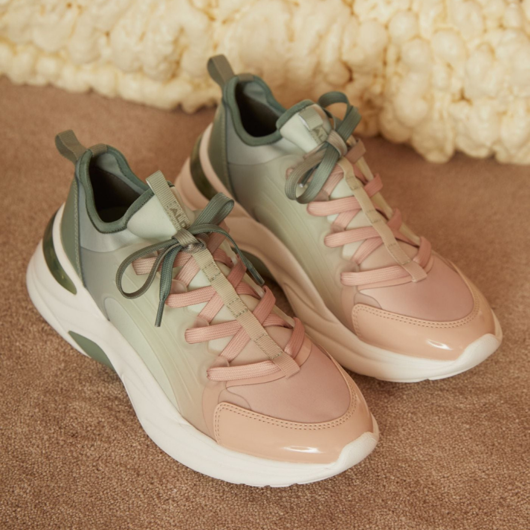 Aldo Sneakers in mint green and light pink