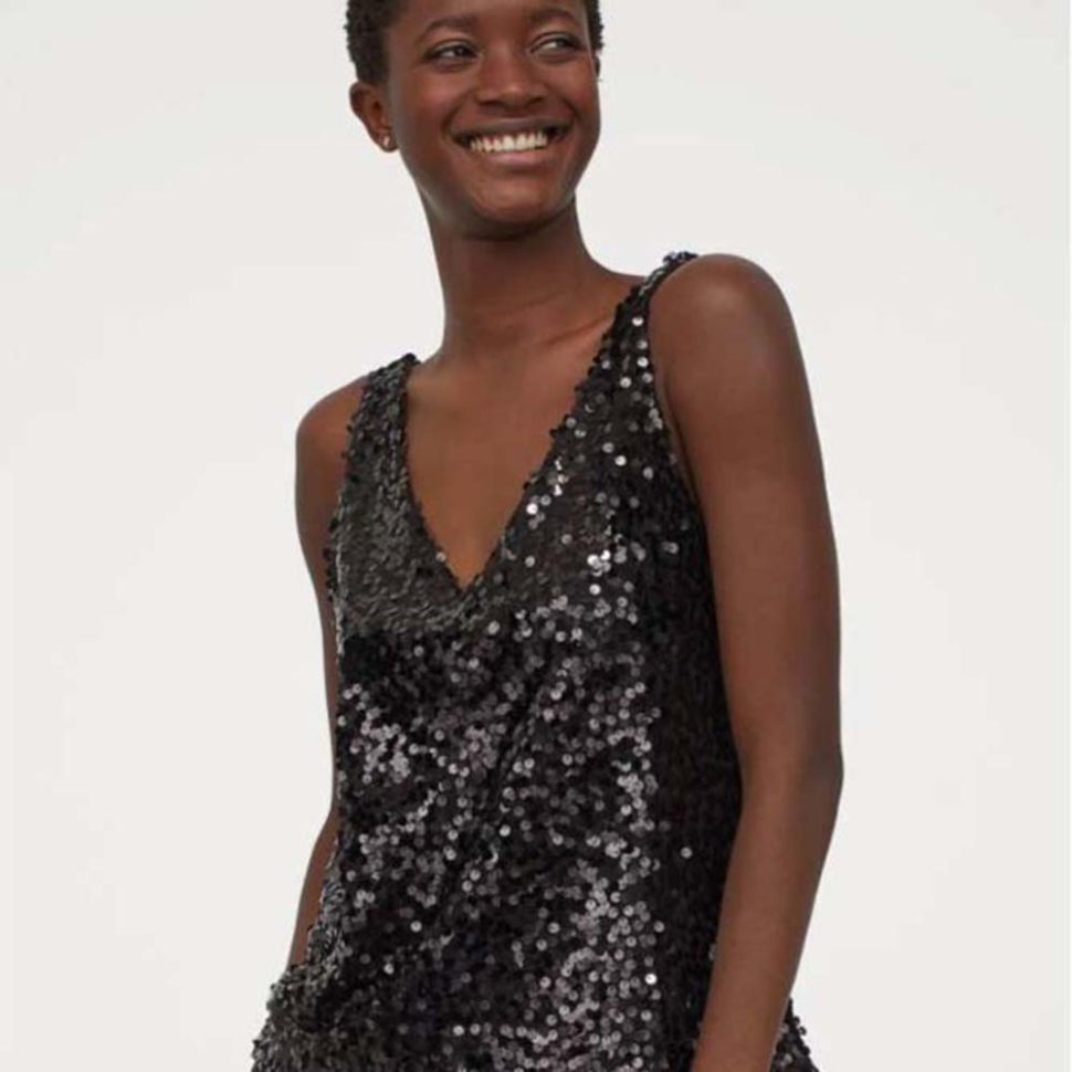 H&M Sequined Sleeveless