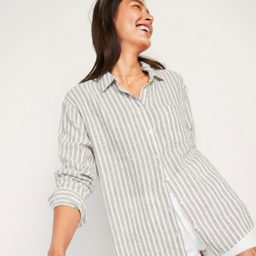 Stripes Button down shirt from Old Navy