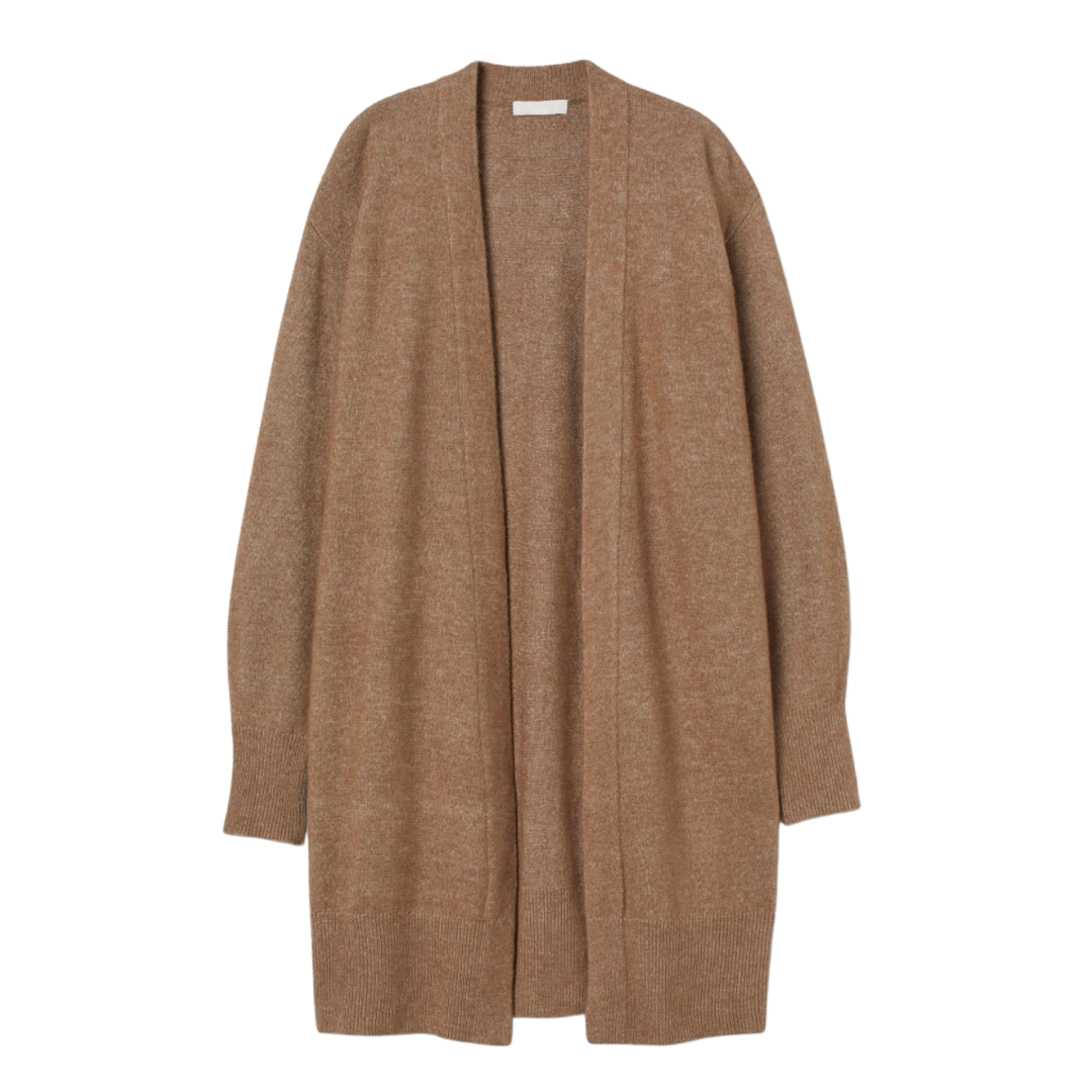 Long brown cardigan from H&M