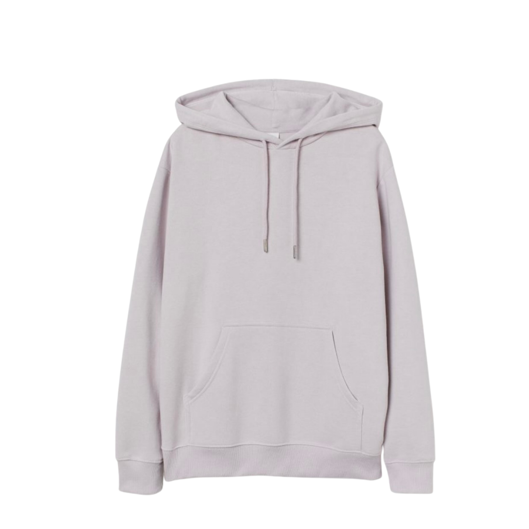 Cotton Hoodie Sweater in light grey from H&M