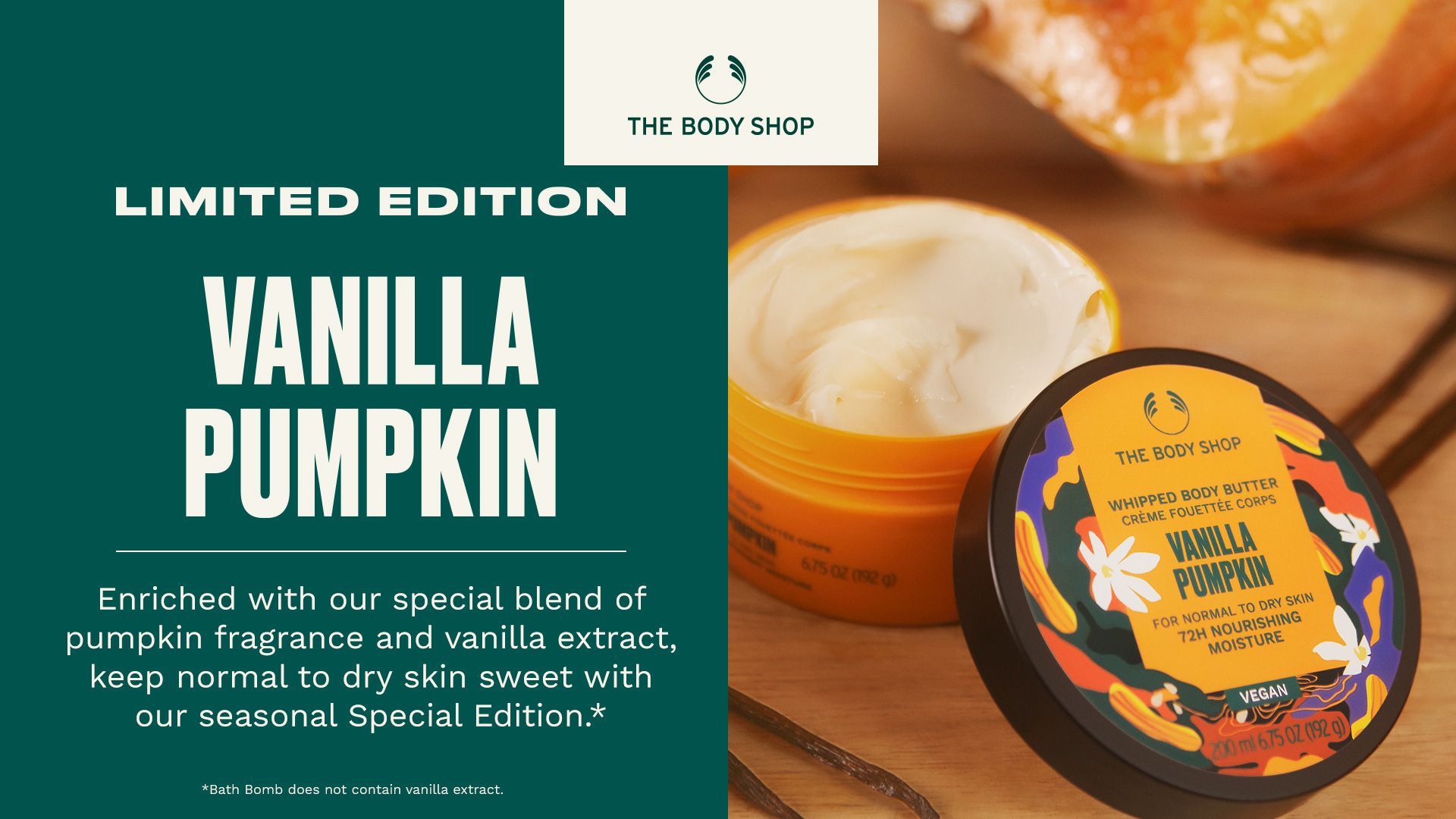 vanilla pumpkin from the body shop