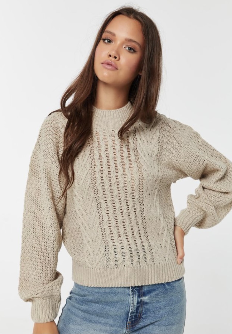 Cable knit sweater from Ardene