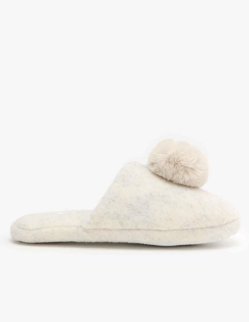 Pompom slippers from Ardene