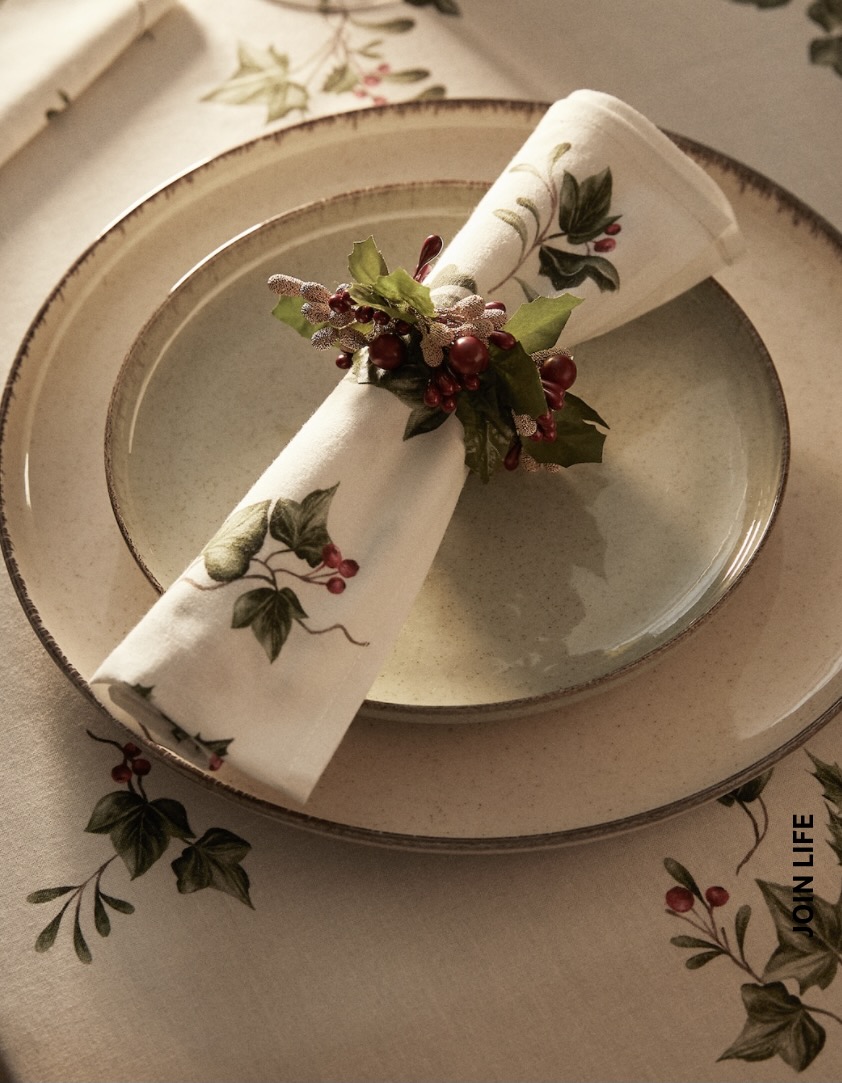 Mistletoe napkin from Zara