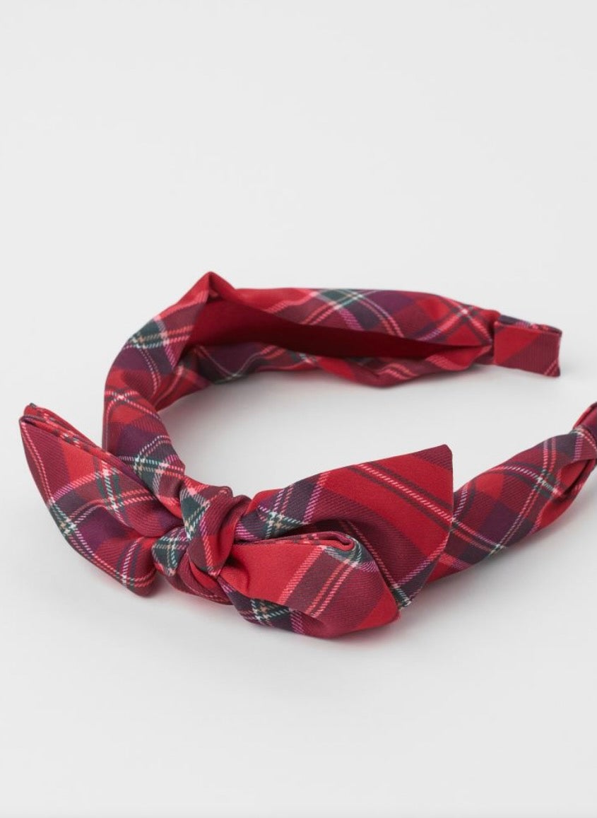 Plaid headband from H&M