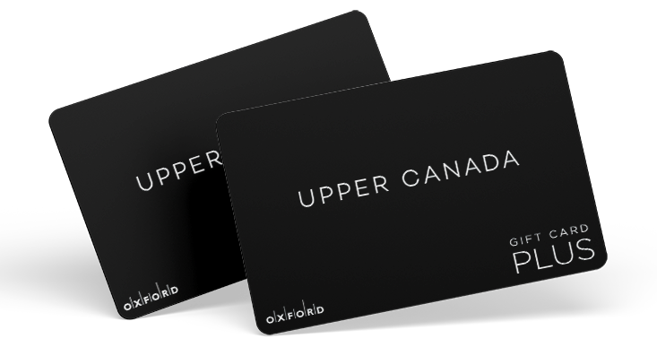Stack of Upper Canada gift cards