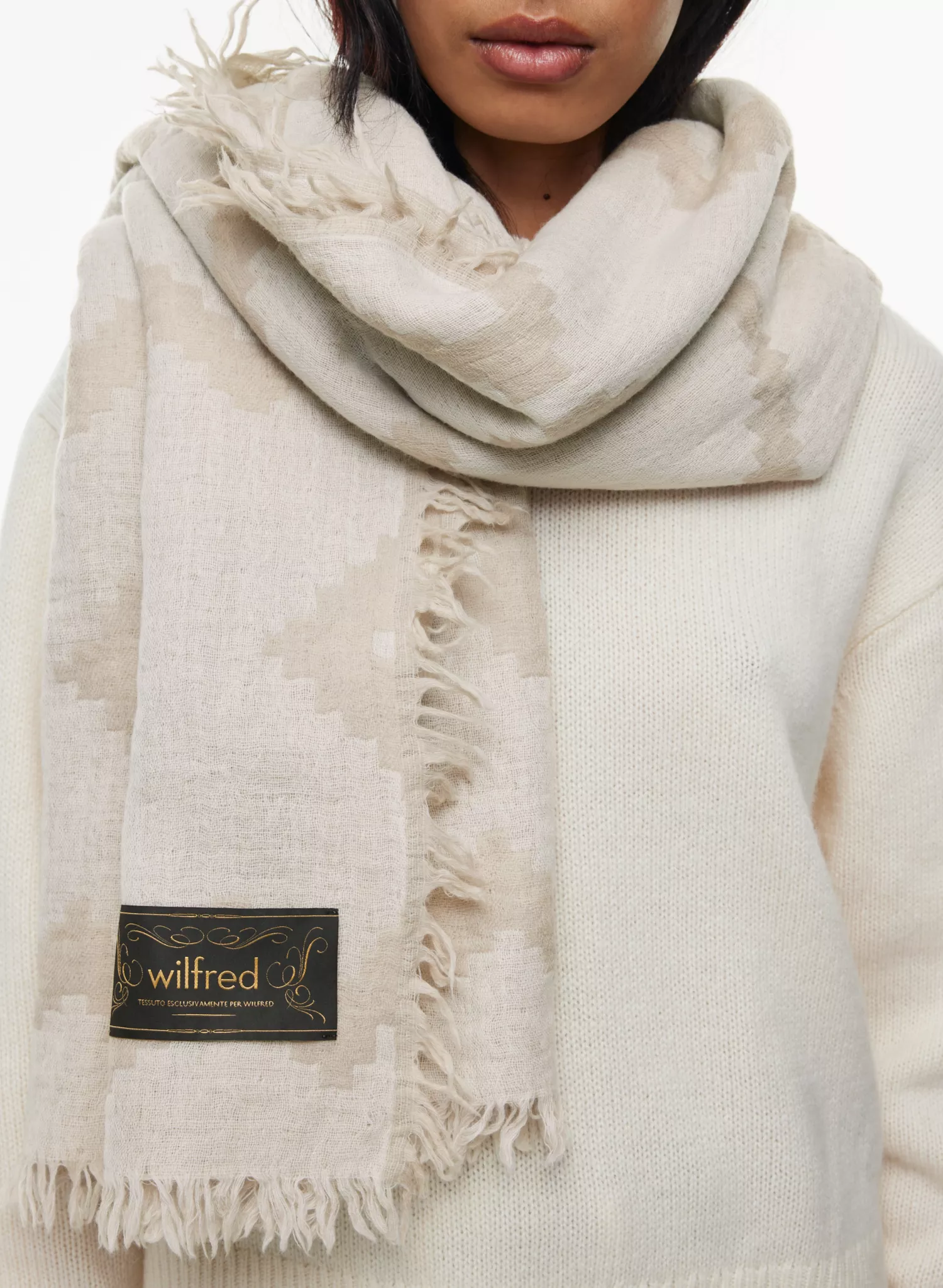 Neutral blanket scarf