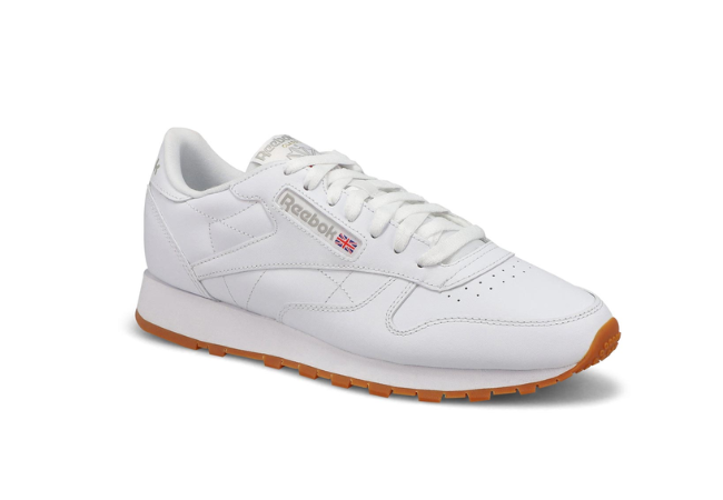 Reebok Mens Classic Leather Sneaker -White_Grey_Gum
