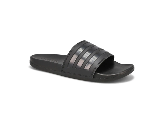 adidas Mens Adilette Comfort Sandal - Black_ Black