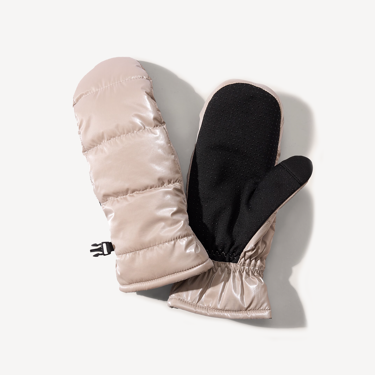 Blush coloured mittens