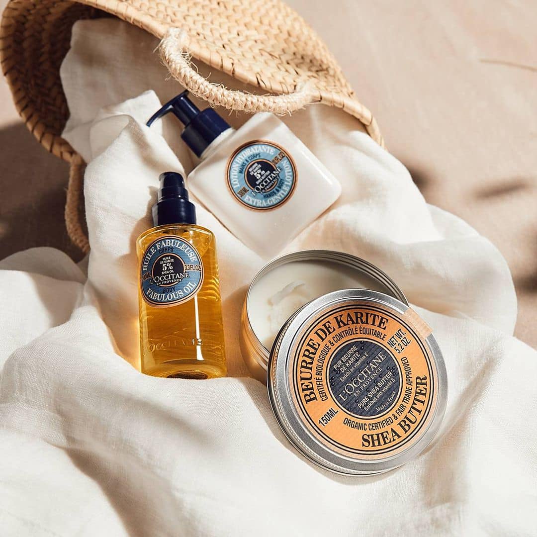 Three skincare products from L'Occitane