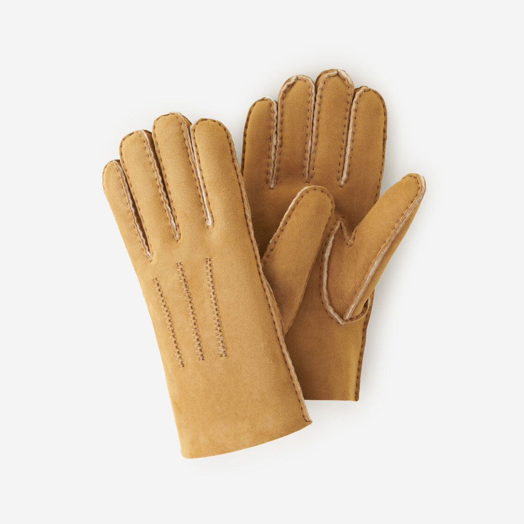 Camel-coloured gloves