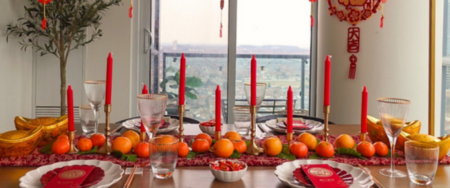 Lunar New Year Holiday Tablescape