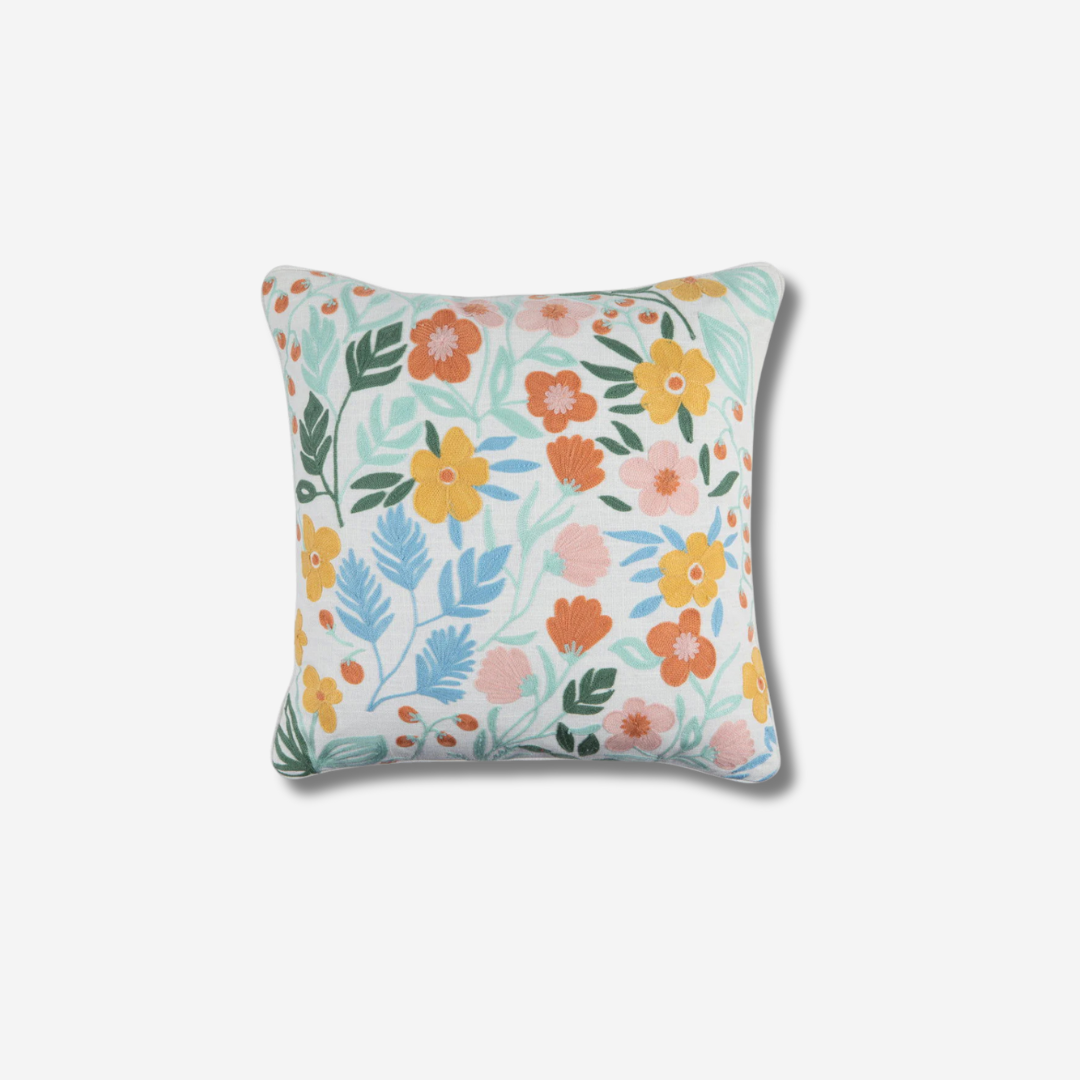 flower throw pillow
