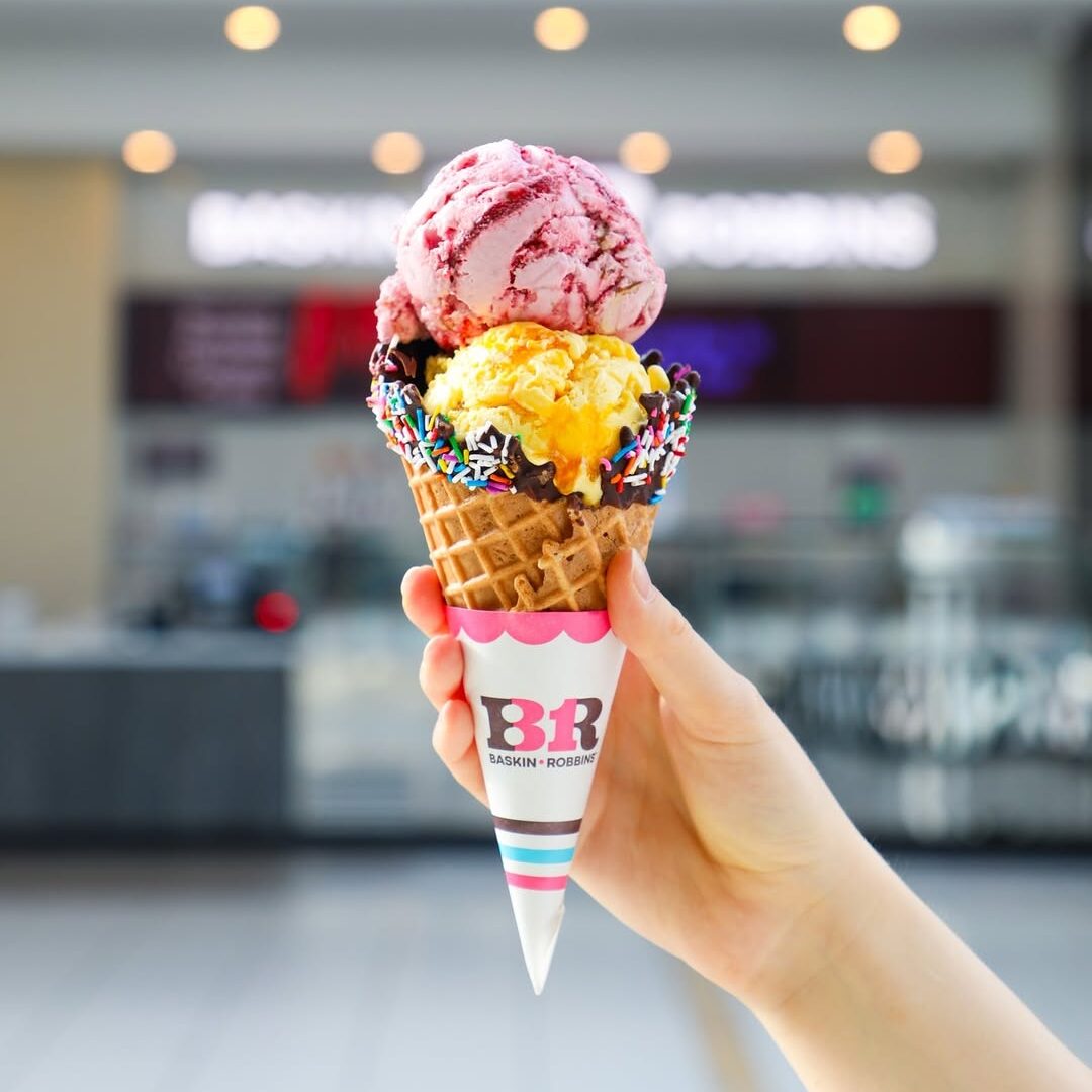 baskin-robbins ice cream cone