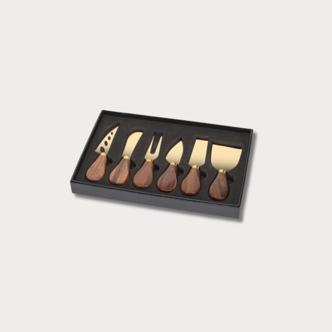 cheese knife set from linen chest